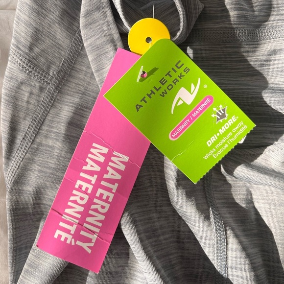 NWT Athletic Works Gray Racerback Maternity Tank Top S Heather Grey - Picture 9 of 12